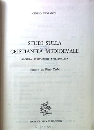Bild des Verkufers fr Studi sulla Christianita Medioevale; zum Verkauf von books4less (Versandantiquariat Petra Gros GmbH & Co. KG)