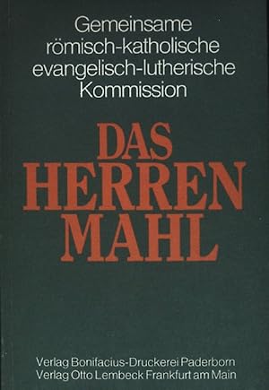 Bild des Verkufers fr Das Herrenmahl. zum Verkauf von books4less (Versandantiquariat Petra Gros GmbH & Co. KG)