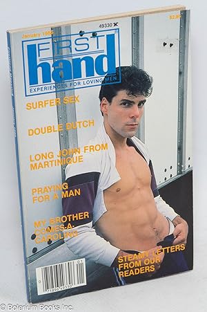 Image du vendeur pour FirstHand: experiences for loving men; vol. 6, #1, January 1986: Surfer Sex mis en vente par Bolerium Books Inc.