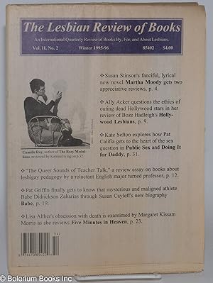 Bild des Verkufers fr The Lesbian Review of Books: an international quarterly review of books by, for, and about lesbians; vol. 2, #2, Winter 1995-96 zum Verkauf von Bolerium Books Inc.