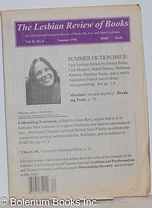 Immagine del venditore per The Lesbian Review of Books: an international quarterly review of books by, for, and about lesbians; vol. 2, #4, Summer 1996 venduto da Bolerium Books Inc.