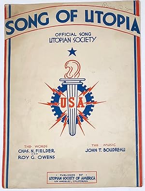 Imagen del vendedor de Song of Utopia. Offical song, Utopian Society a la venta por Bolerium Books Inc.