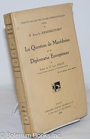 La question de Macedoine et la diplomatic eutopéenne