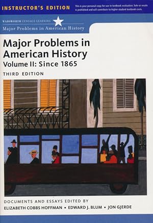 Immagine del venditore per Major Problems in American History Volume II Since 1865 venduto da Good Books In The Woods