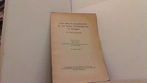 Immagine del venditore per Aus dem Kunstunterricht an der Freien Waldorfschule in Stuttgart. Sonderdruck aus "Die Drei". venduto da Antiquariat Uwe Berg