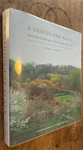 Seller image for A Genius for Place; American Landscapes of the Country Place Era for sale by DogStar Books