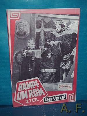Neuer Film-Kurier Nr. 32. - Kampf um Rom - 2. Teil Der Verrat (Darsteller: Laurence Harvey, Orson...
