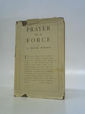 Seller image for Prayer As A Force for sale by World of Rare Books