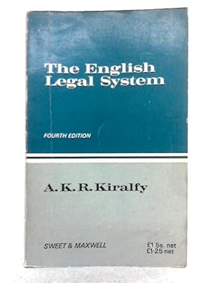 Immagine del venditore per English Legal System venduto da World of Rare Books