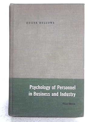 Seller image for Psychology Of Personnel In Business And Industry for sale by World of Rare Books