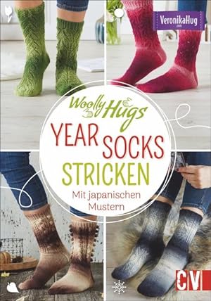 Woolly Hugs YEAR-Socks stricken. Mit japanischen Mustern. 24 verschiedene Socken, ein Sockenstric...