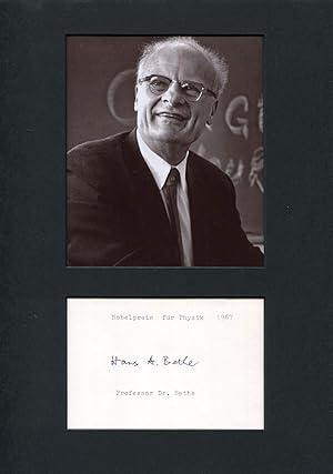 Hans Albrecht Bethe Autograph | signed cards / album pages