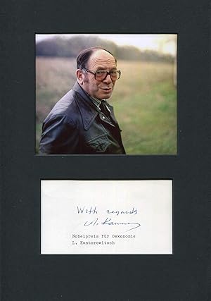 Immagine del venditore per Leonid Vitaliyevich Kantorovich Autograph | signed vintage photographs venduto da Markus Brandes Autographs GmbH