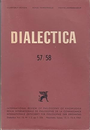Dialectica no 57/58. Revue internationale de Philosophie de la Connaissance.