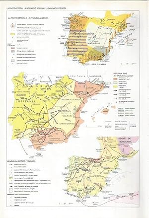 Seller image for LAMINA LAROUSSE 70551: Mapas de la protohistoria de Espaa for sale by EL BOLETIN