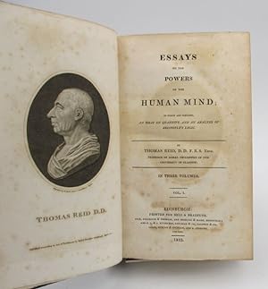 Essays on the powers of the human mind; to which are prefixed, an essay on quantity, and an analy...