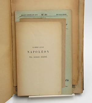 Ensemble de brochures et catalogues autour de Napoléon Ier