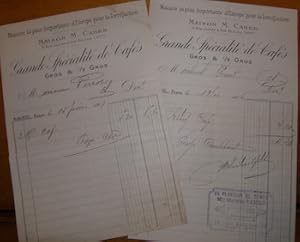Receipts to Monsieur Perrot, 1906 - 1907.