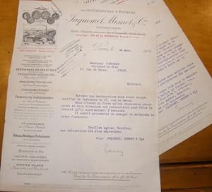 Typed & Signed Business Correspondence to Monsieur Perrot, 1908.