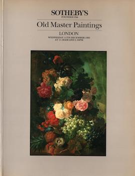 Old Master Paintings. 11th December, 1985. Lots 1-232.