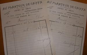 Receipts to Monsieur Perrot, 1903.