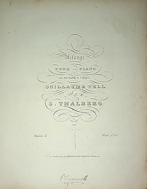 Mélange pour le Piano sur des motivs de l'Opéra Guillaume Tell. Opéra: 5.