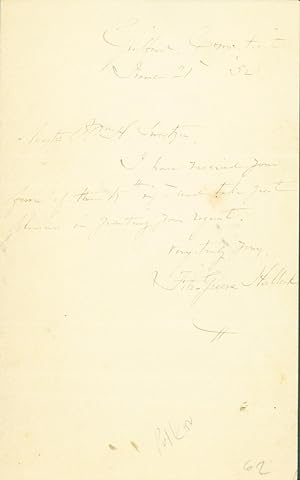 Autograph letter signed