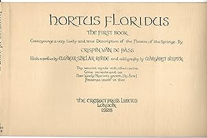 Imagen del vendedor de Hortus Floridus - The First Book [Original Dust Jacket only] a la venta por The Bookshop at Beech Cottage