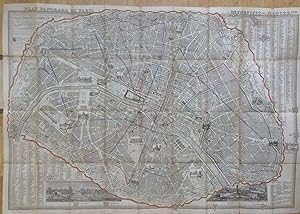 Plan Panorama de Paris Fortifié avec Illustr[a]tion (dated 1857)