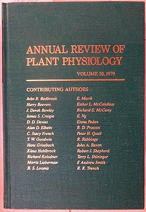 Imagen del vendedor de Annual Review of Plant Physiology, Volume 30, 1979 a la venta por Book Catch & Release