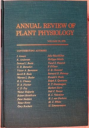 Imagen del vendedor de Annual Review of Plant Physiology, Volume 29, 1978 a la venta por Book Catch & Release