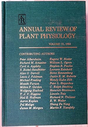 Image du vendeur pour Annual Review of Plant Physiology, Volume 35, 1984 mis en vente par Book Catch & Release