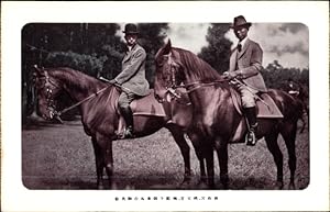 Ansichtskarte / Postkarte Kaiser von Japan auf einem Pferd, Hirohito ?