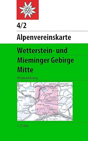 Bild des Verkufers fr DAV Alpenvereinskarte 04/2 Wetterstein Mieminger Gebirge Mitte 1 : 25 000 Wegmarkierungen zum Verkauf von moluna