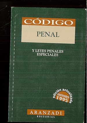 Seller image for Co?digo penal y leyes penales especiales (Coleccio?n Co?digos ba?sicos Aranzadi) (Spanish Edition) for sale by Papel y Letras