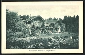 Bild des Verkufers fr Ansichtskarte Glatzen bei Marienbad, Gasthaus Jagdschloss zum Verkauf von Bartko-Reher