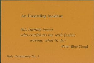 Seller image for An Unsettling Incident (broadside) for sale by Eureka Books