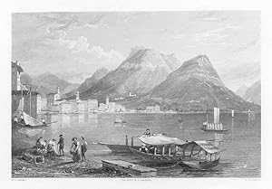 LUGANO,CANTON TESSIN,IN SWITZERLAND,1835 Swiss View