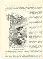 PEASANT GIRL IN THE PAYS DE VAUD ,Switzerland,1878 antique print