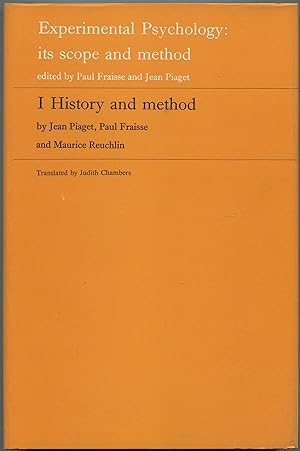 Immagine del venditore per Experimental Psychology: Its Scope and Method. Volume I: History and Method venduto da Between the Covers-Rare Books, Inc. ABAA