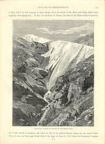 RHEIWALD GLACIER,SOURCE OF THE HINTER RHEIN,Switzerland,1878 antique print