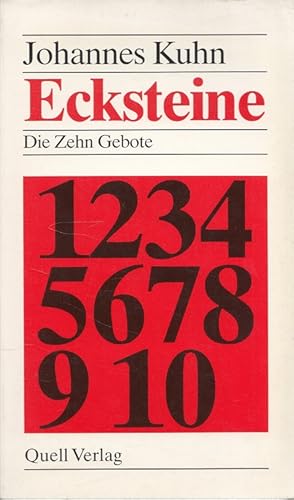 Bild des Verkufers fr Ecksteine : Die Zehn Gebote. zum Verkauf von Versandantiquariat Nussbaum