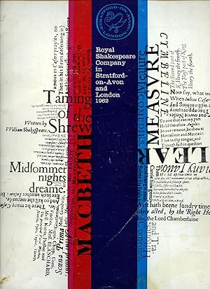 Seller image for Royal Shakespeare Company Performances in Stratford-on-Avon and London 1962 for sale by Little Stour Books PBFA Member