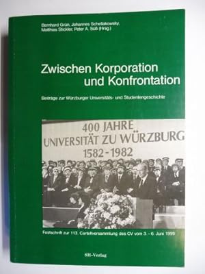 Immagine del venditore per Zwischen Korporationen und Konfrontation - Beitrge zur Wrzburger Universitts- und Studentengeschichte *. venduto da Antiquariat am Ungererbad-Wilfrid Robin