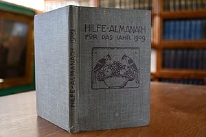 Hilfe-Almanach für das Jahr 1909. 3. Jahrgang. Den Umschlag zeichnete Adolf Amberg, Charlottenburg.