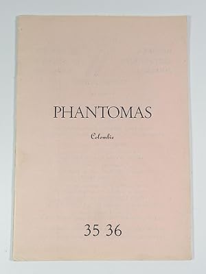 Imagen del vendedor de Revue Phantomas n35-36 "Colombie" a la venta por Librairie L'Autre sommeil