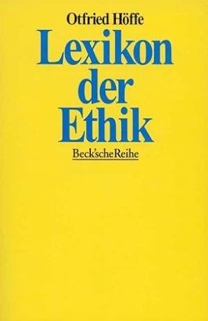 Image du vendeur pour Lexikon der Ethik mis en vente par Die Buchgeister