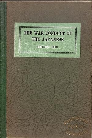 Immagine del venditore per The War Conduct of the Japanese (Political and Economic studies) venduto da WeBuyBooks