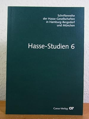 Immagine del venditore per Hasse-Studien 6, 2006 venduto da Antiquariat Weber