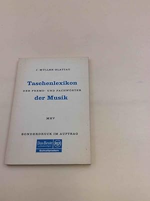 Immagine del venditore per Taschenlexikon der Fremd- und Fachwrter der Musik. venduto da Berg-Berg Bcherwelt